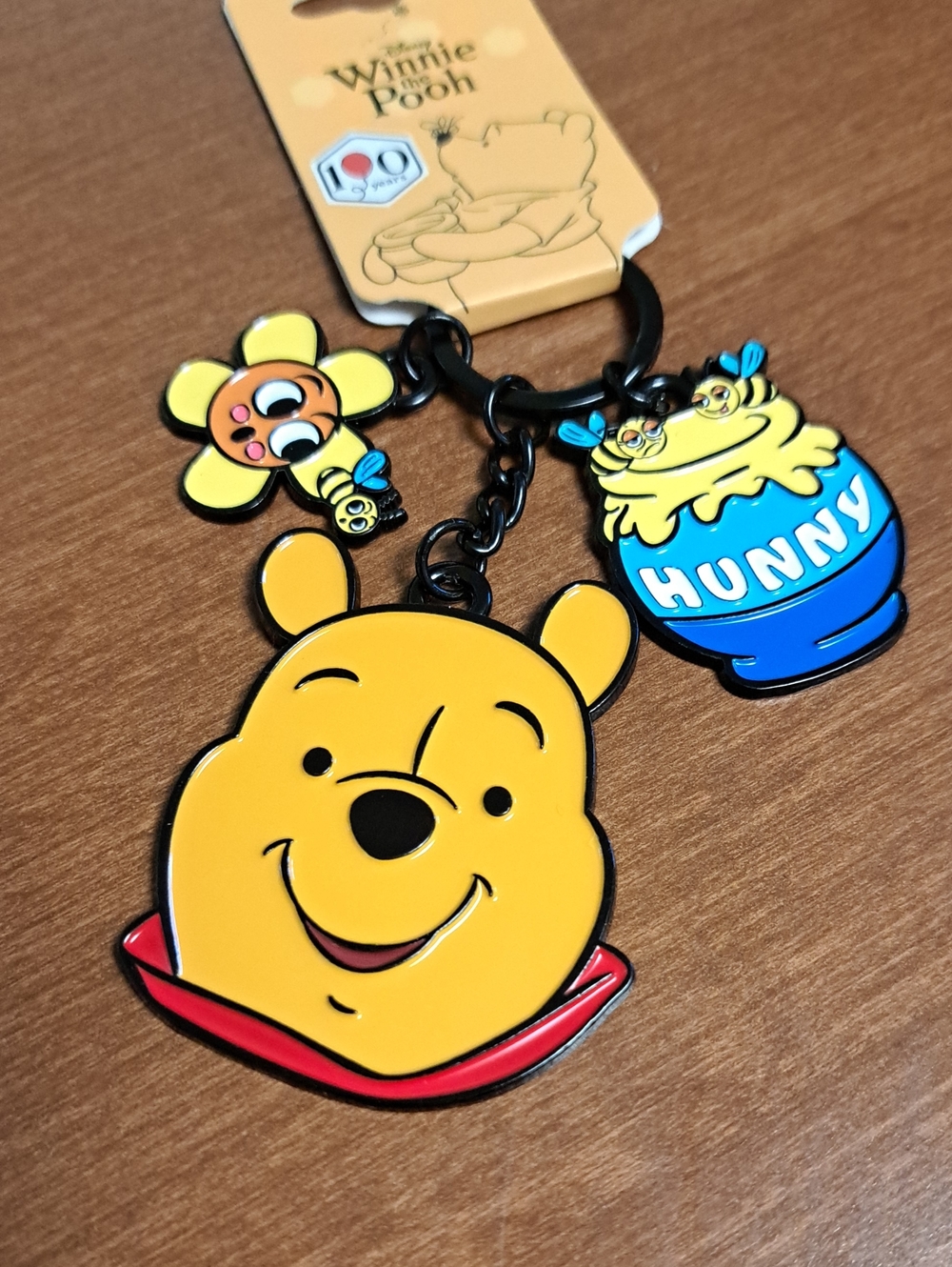 Disney Winnie the Pooh Yellow Character Keychain